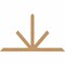 Ekena Millwork Saratoga Timber Gable Bracket, Western Red Cedar, 108"W x 63"H x 5 1/2"D x 5 1/2"F, 14/12 Pitch GBW108X63X0606SAR00SWR - alternate 1